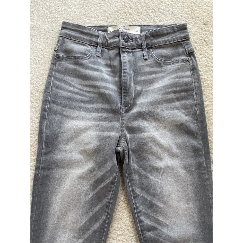 Abercrombie & Fitch Pant Jeggings Womens Size 2 W26 Grey Stretch Brand New WTags